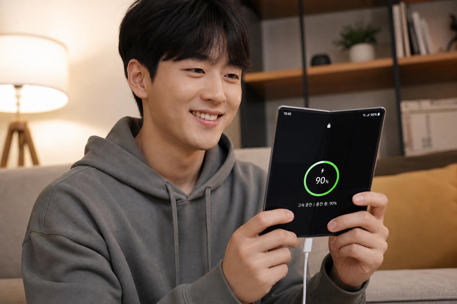 오래가는 배터리와 빠른 충전: 폴드8의 비약적인 발전