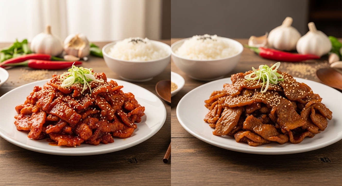 매콤 버전 vs. 담백 버전: 고추장 양념장과 간장 양념장 비법