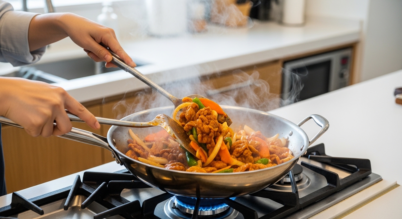 맛있게 볶는 황금 비율: 고기와 채소의 완벽한 조화