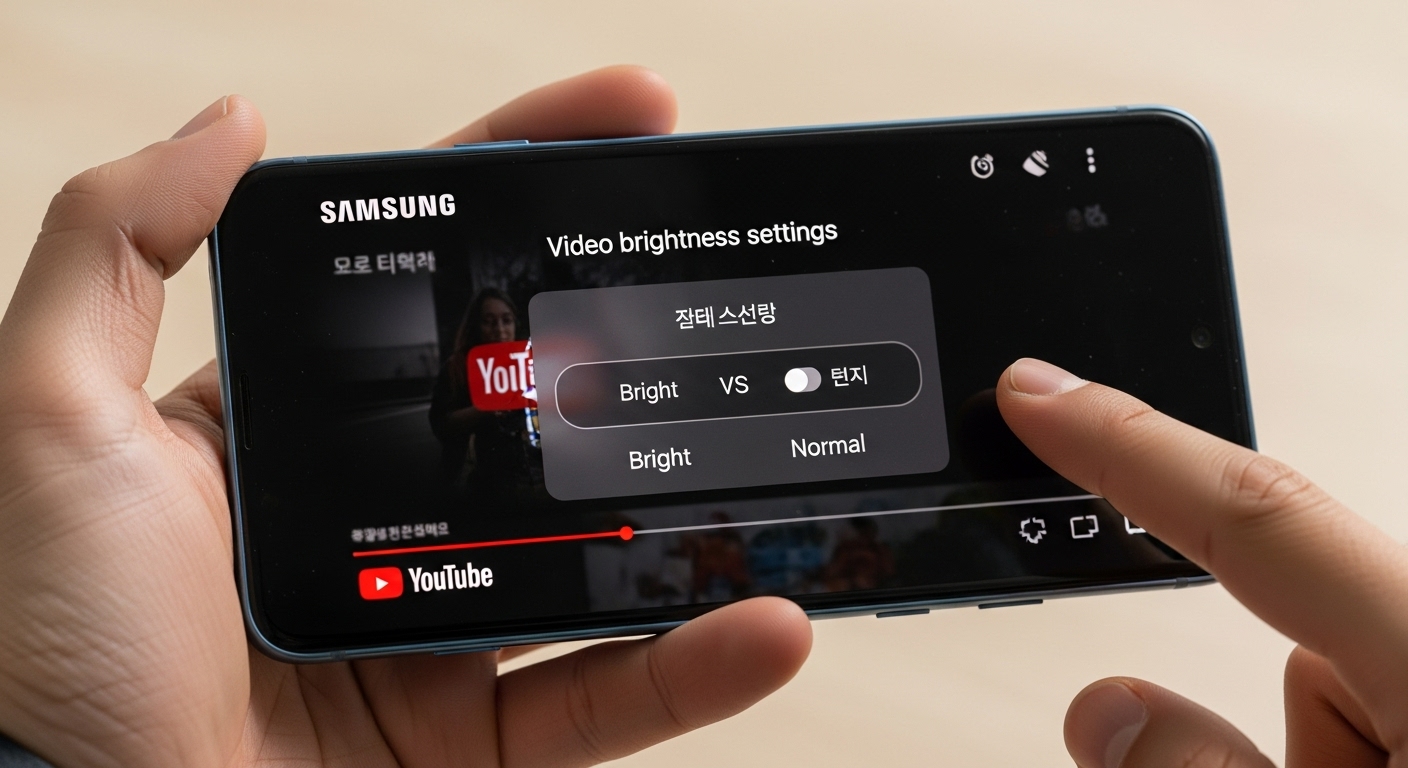 갤럭시 동영상 밝기 기능, 어떻게 최적화할까요?