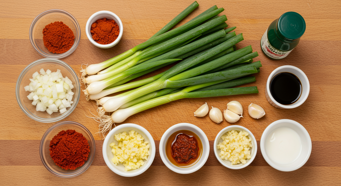 우리 집 파김치 황금레시피 재료 준비!