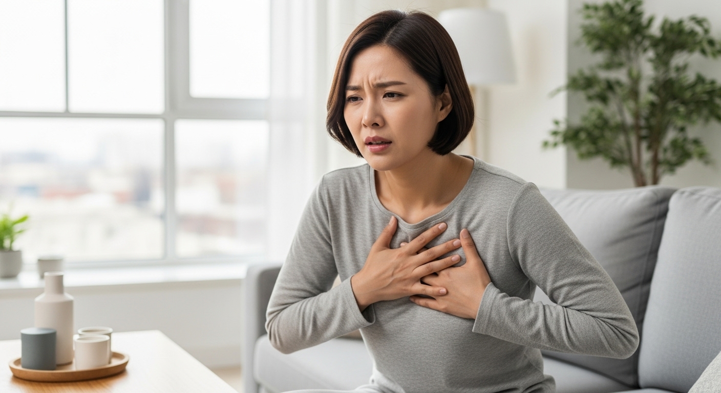 가슴 통증과 압박감