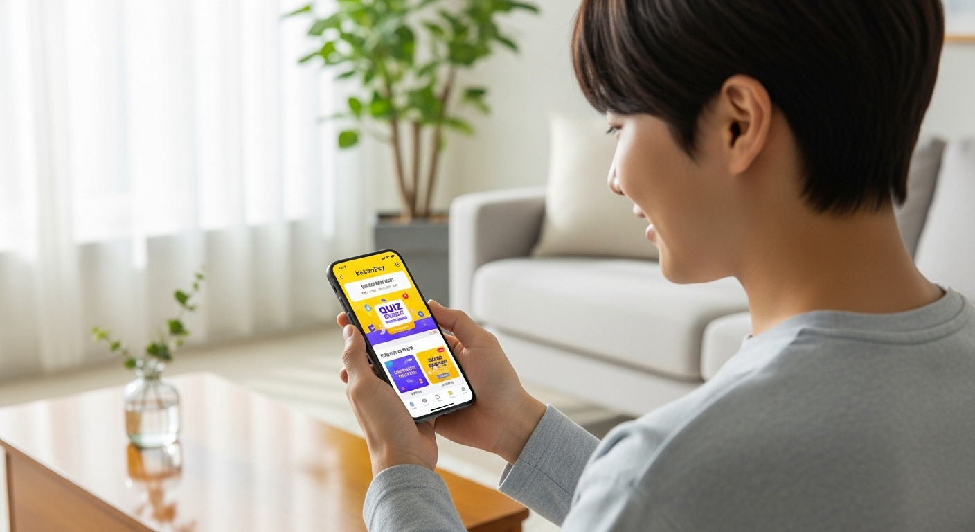 퀴즈 참여하고 포인트 받는 방법!