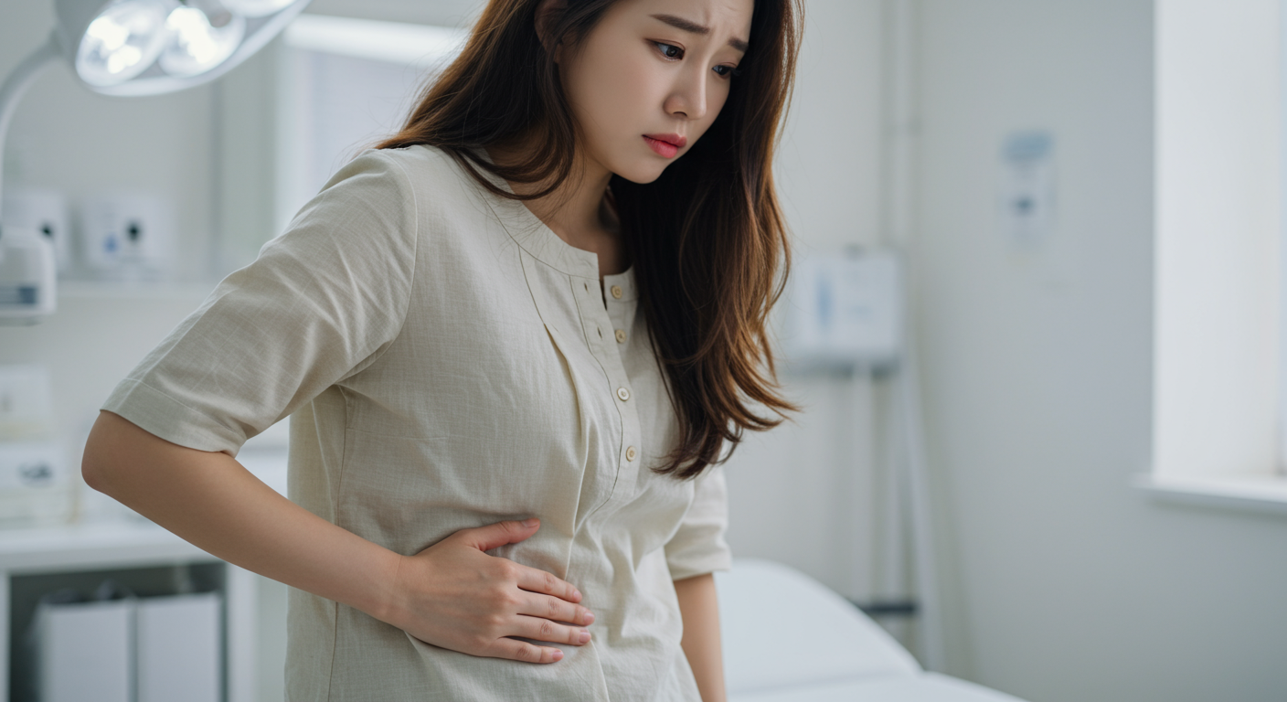 여성 오른쪽 아랫배 통증, 왜 생길까요?