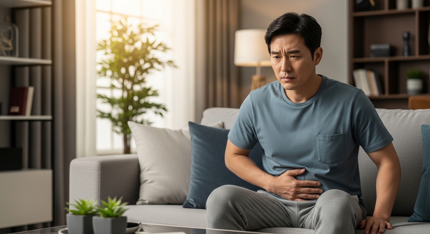 남자 왼쪽 아랫배 통증, 왜 생기는 걸까요?