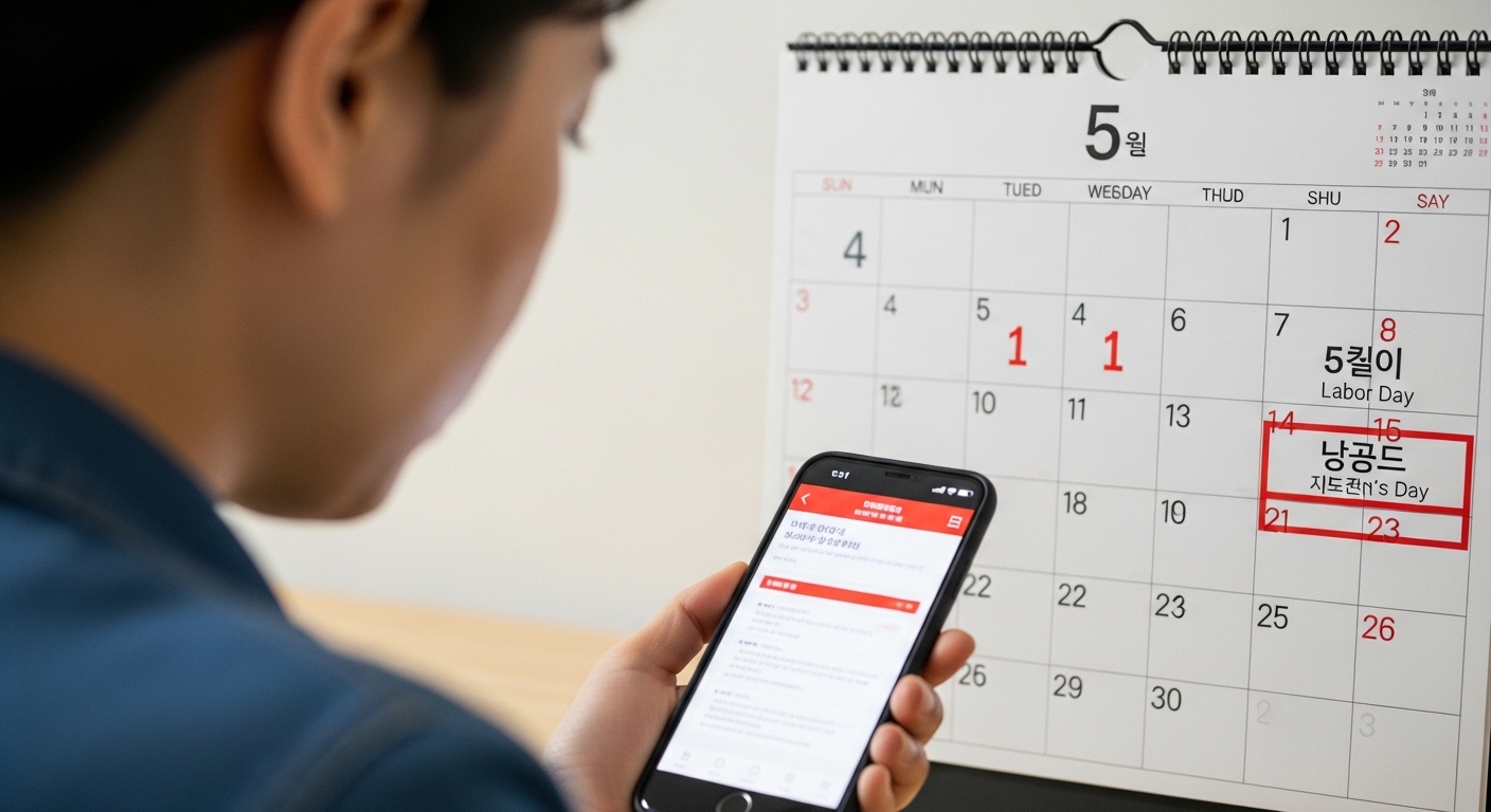 5월 4일 법정공휴일 여부: 규정상 명확한 비공휴일 확인