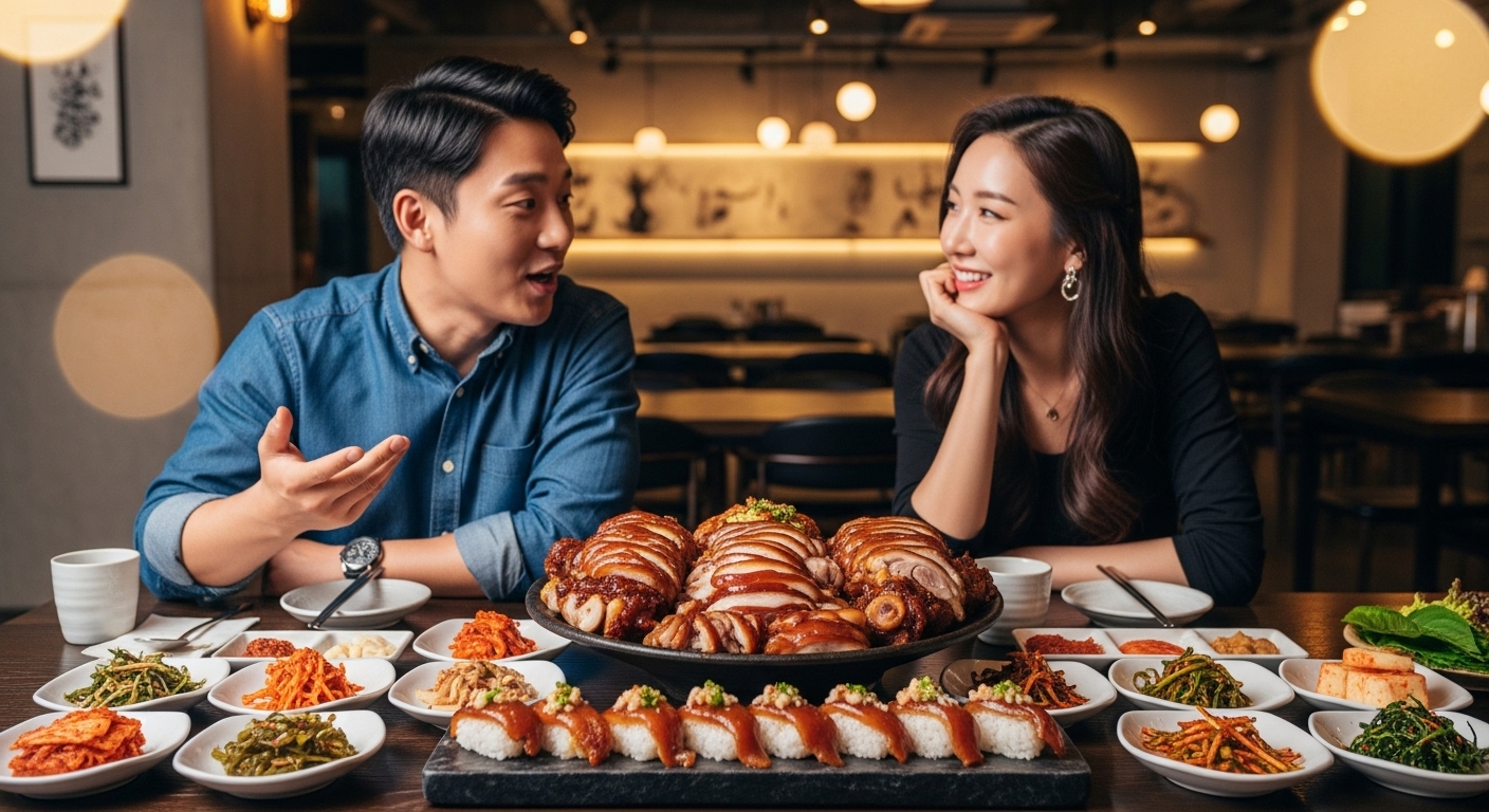 이색적인 남도식 족발 오마카세: 완미족발 송촌점