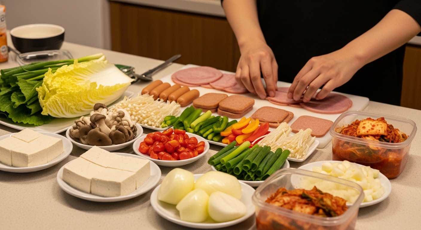 필수 재료 준비: 육류와 통조림