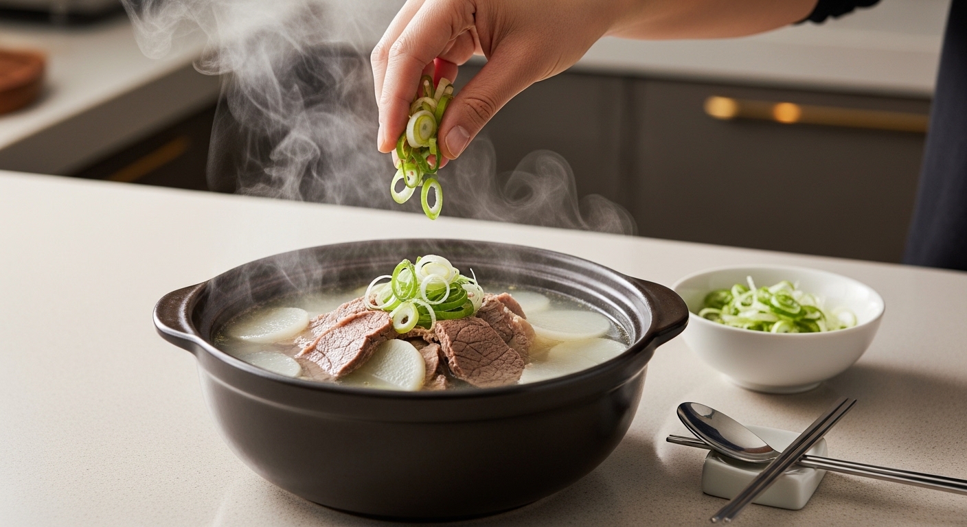 소고기무국 황금 레시피: 간 맞추기 & 마무리