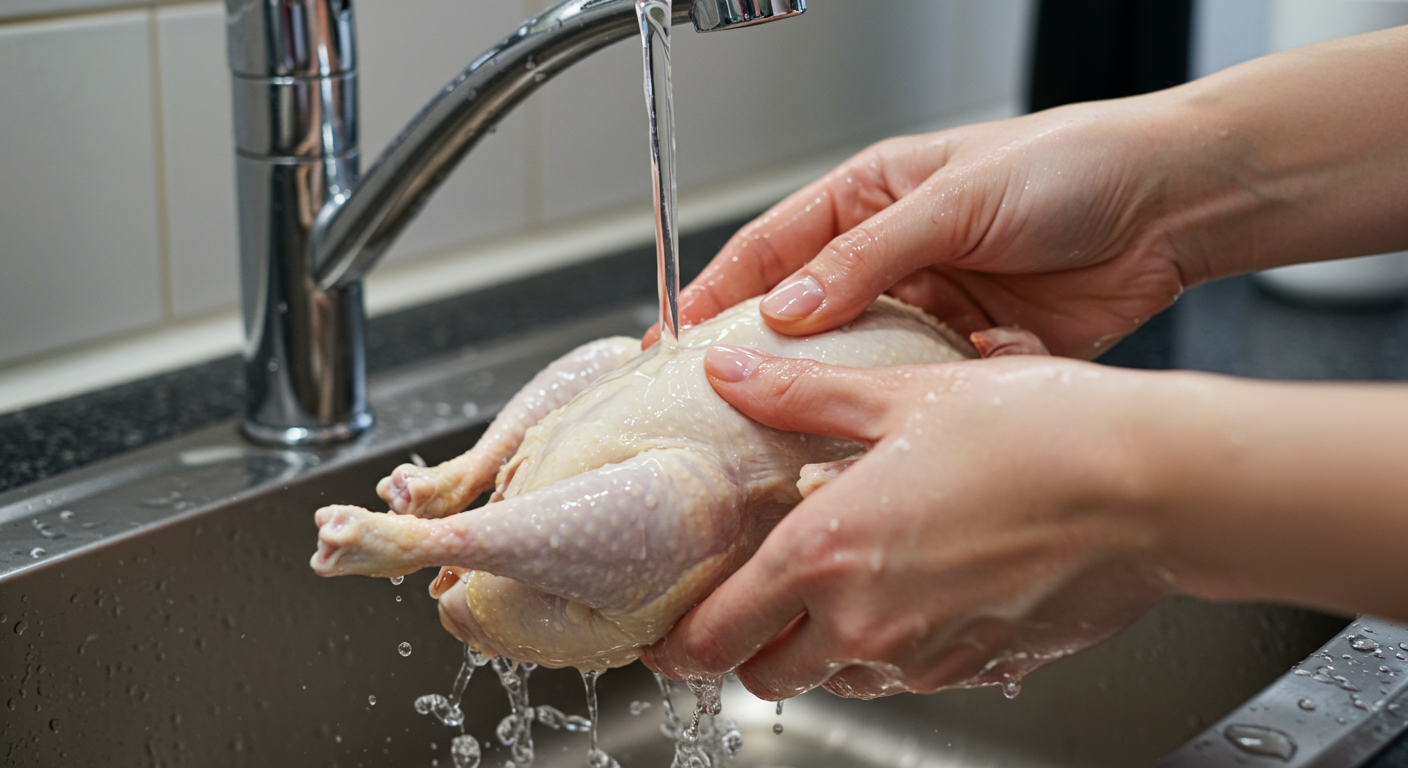 아기 삼계탕 조리 전 닭 손질 및 잡내 제거