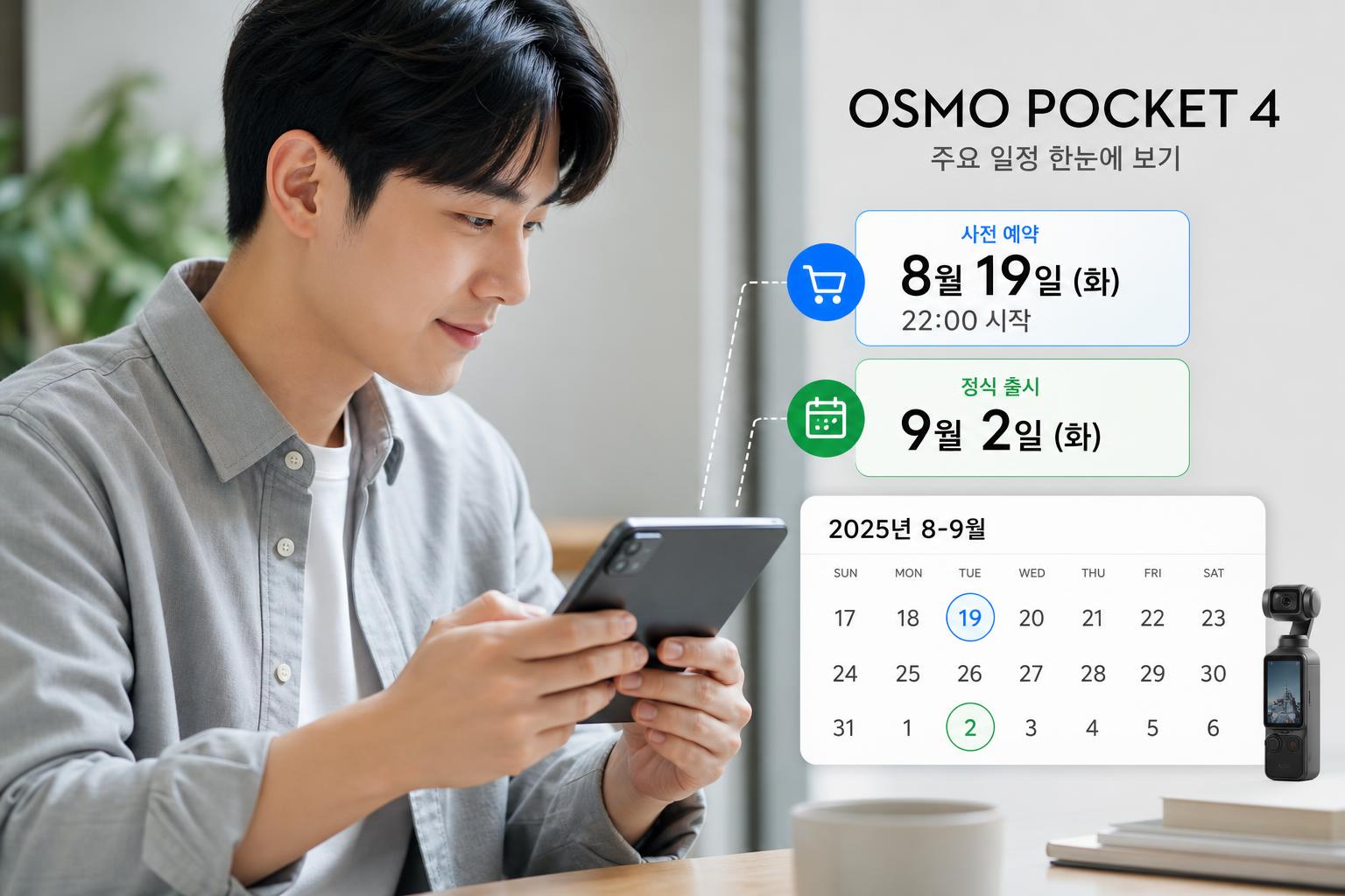 오즈모 포켓4 사전예약, 언제부터 시작했나요?