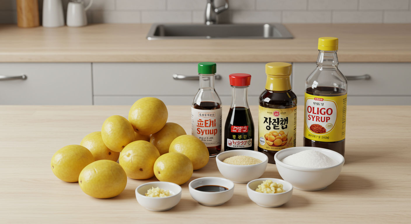 알감자조림 만들 때 필요한 재료는?