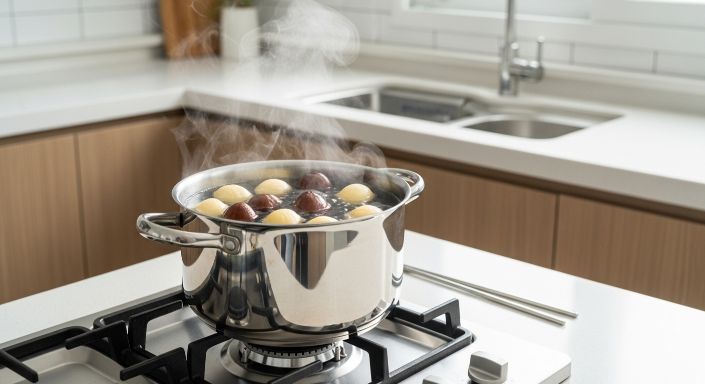 냄비로 깐밤 삶는 가장 쉬운 방법