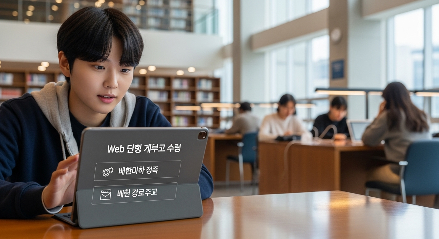 두근두근, 시험 과목은 무엇일까요?