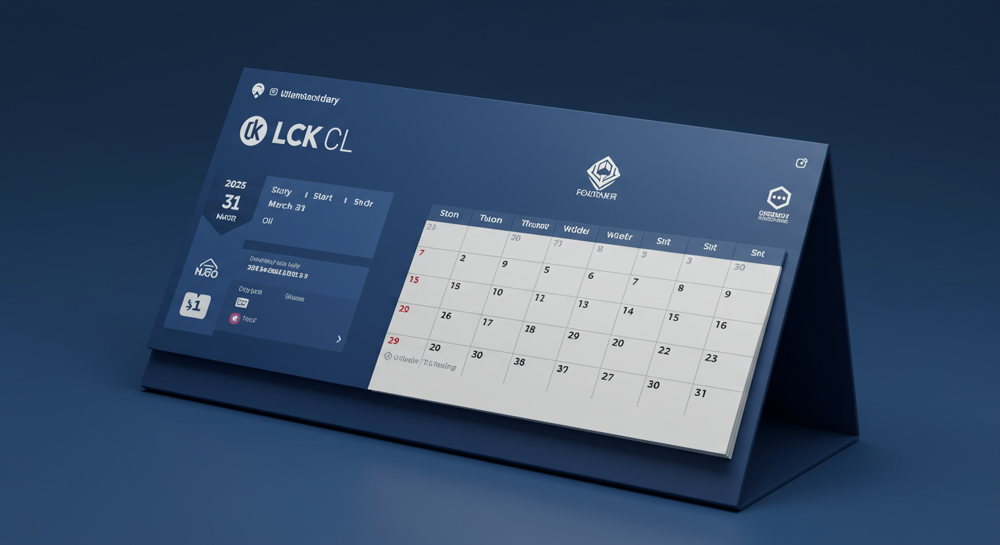 2025년 LCK CL, 언제 시작하고 언제 끝나요?