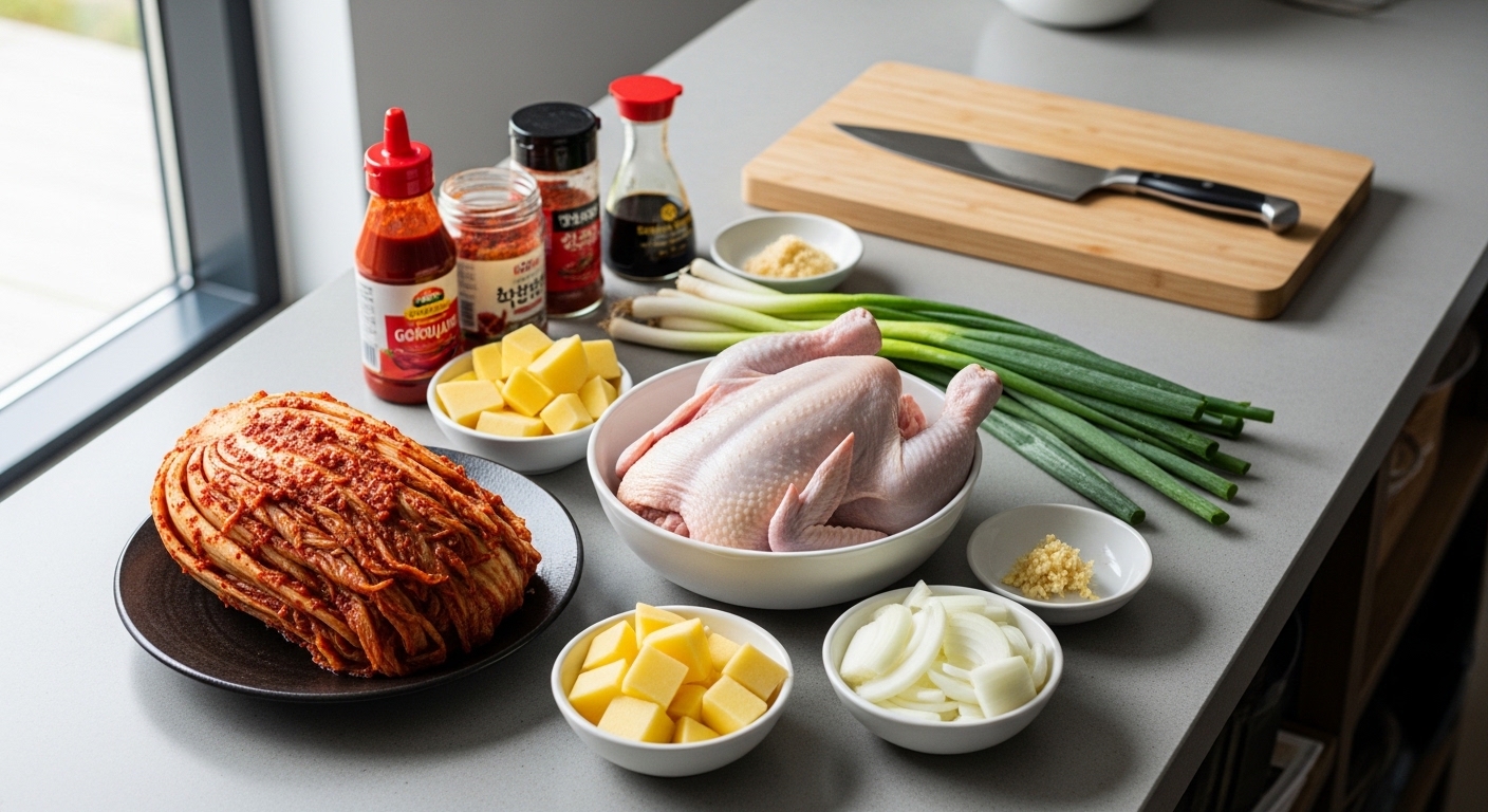 필요한 재료 준비 (4인분 기준)