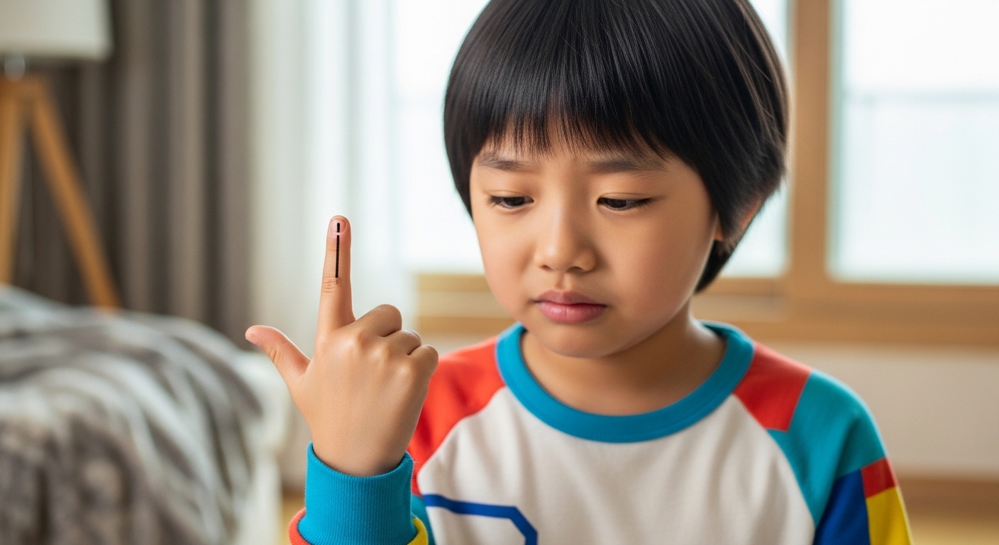 아야! 손톱을 다친 건 아닐까요?