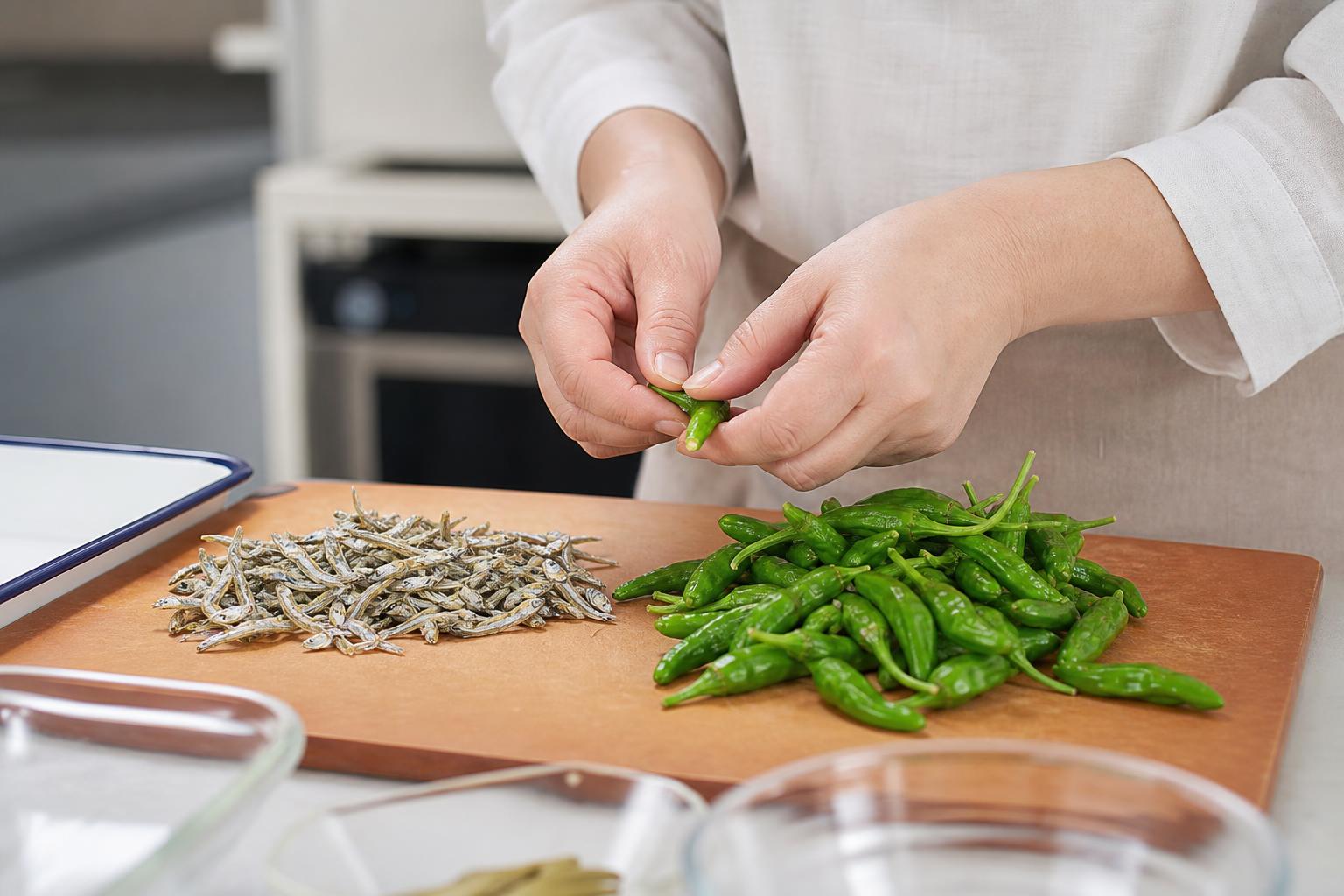 맛있는 꽈리고추와 멸치, 어떻게 고르고 손질할까요?