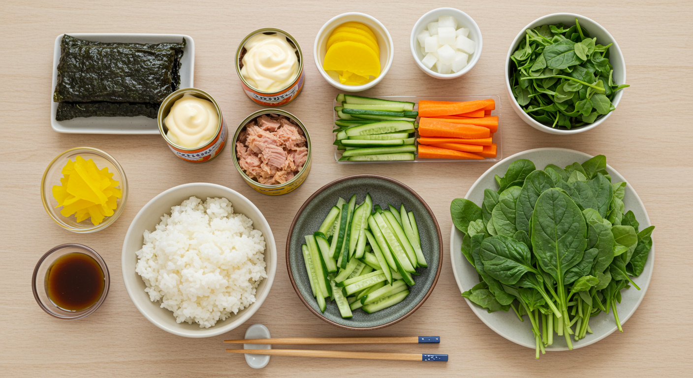 속 재료 A to Z! 참치김밥의 핵심 재료와 영양 밸런스 ✨
