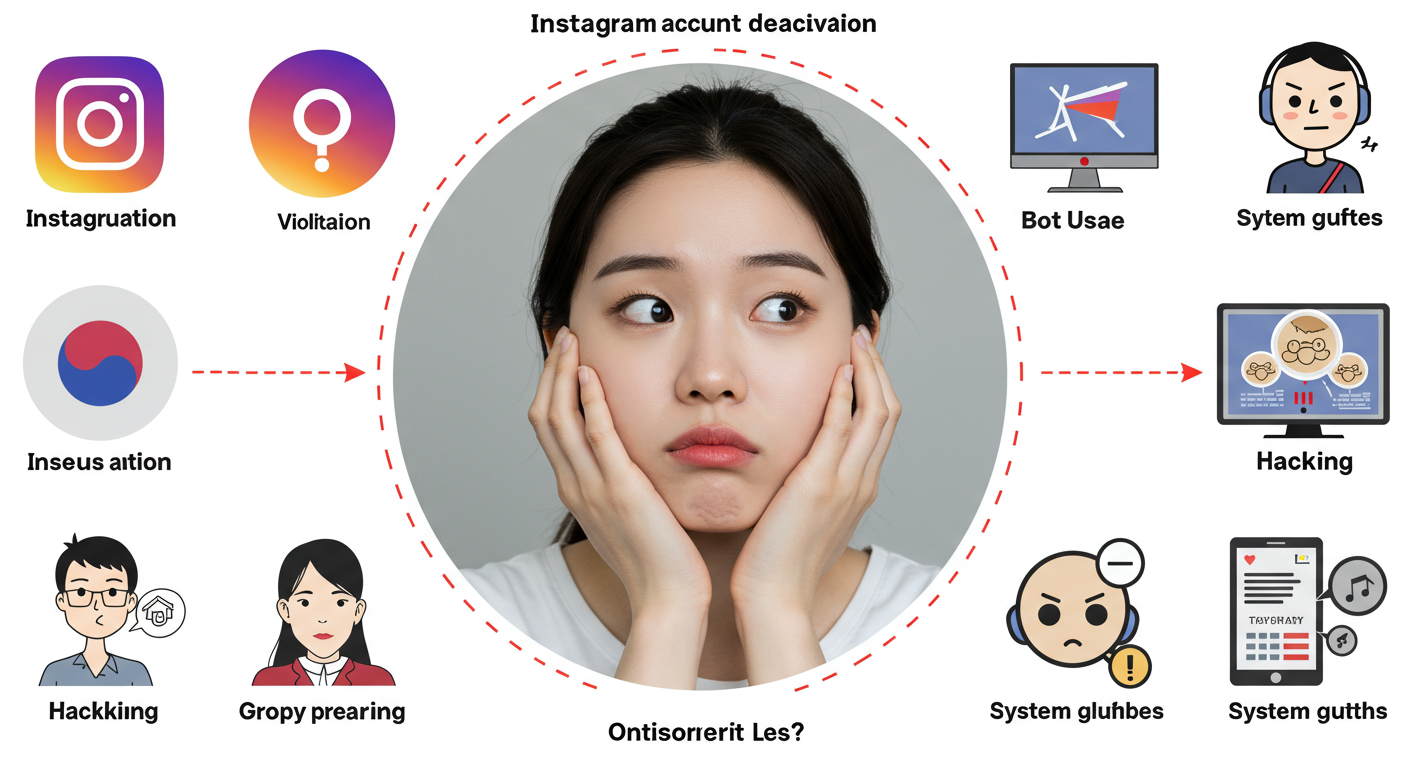 왜 내 인스타 계정이 비활성화될까요?