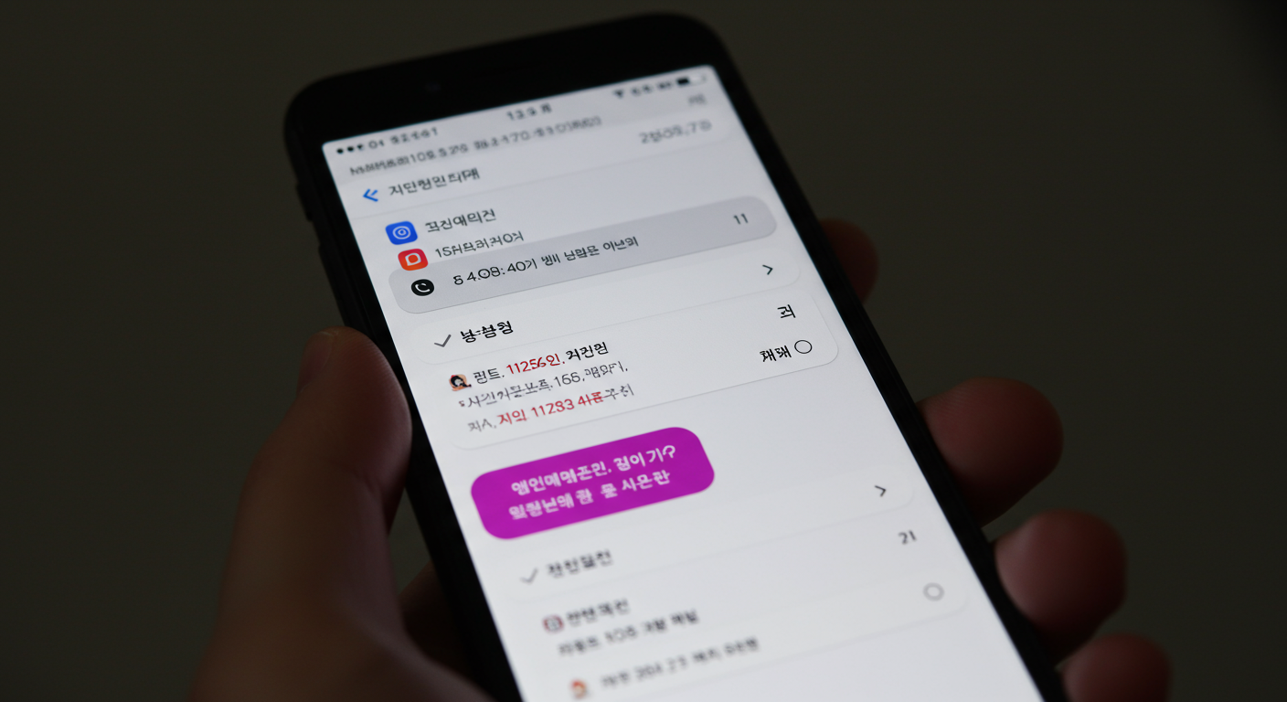 비활성화되면 어떤 메시지가 뜨나요?