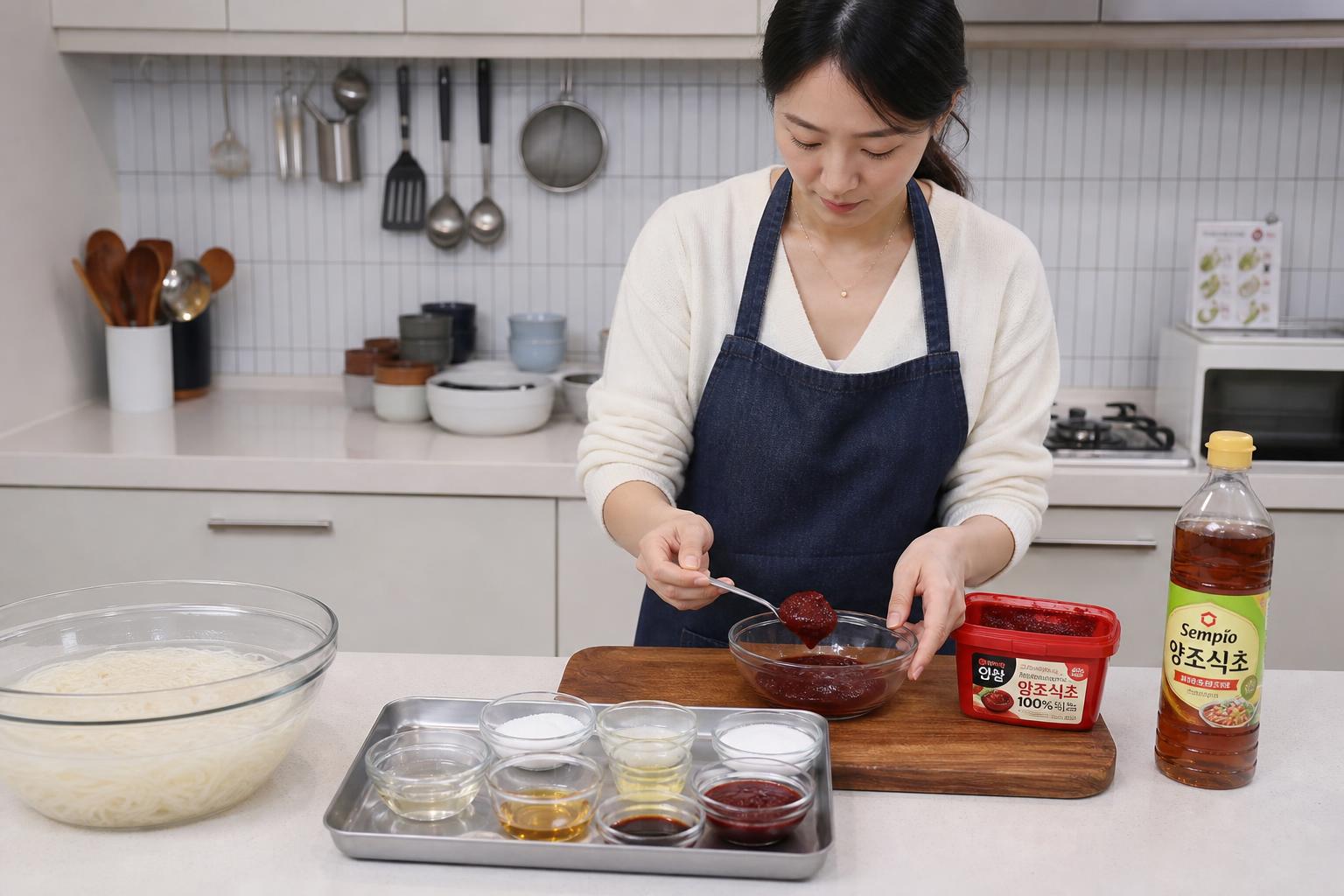 기본형 백종원 비빔국수 양념장 재료 구성과 정확한 분량