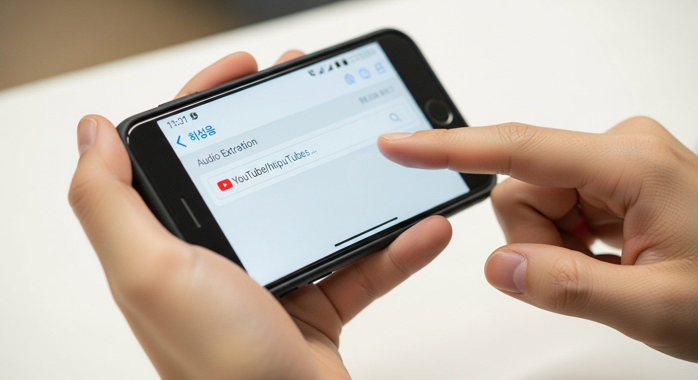 모바일에서 음원 추출하는 방법