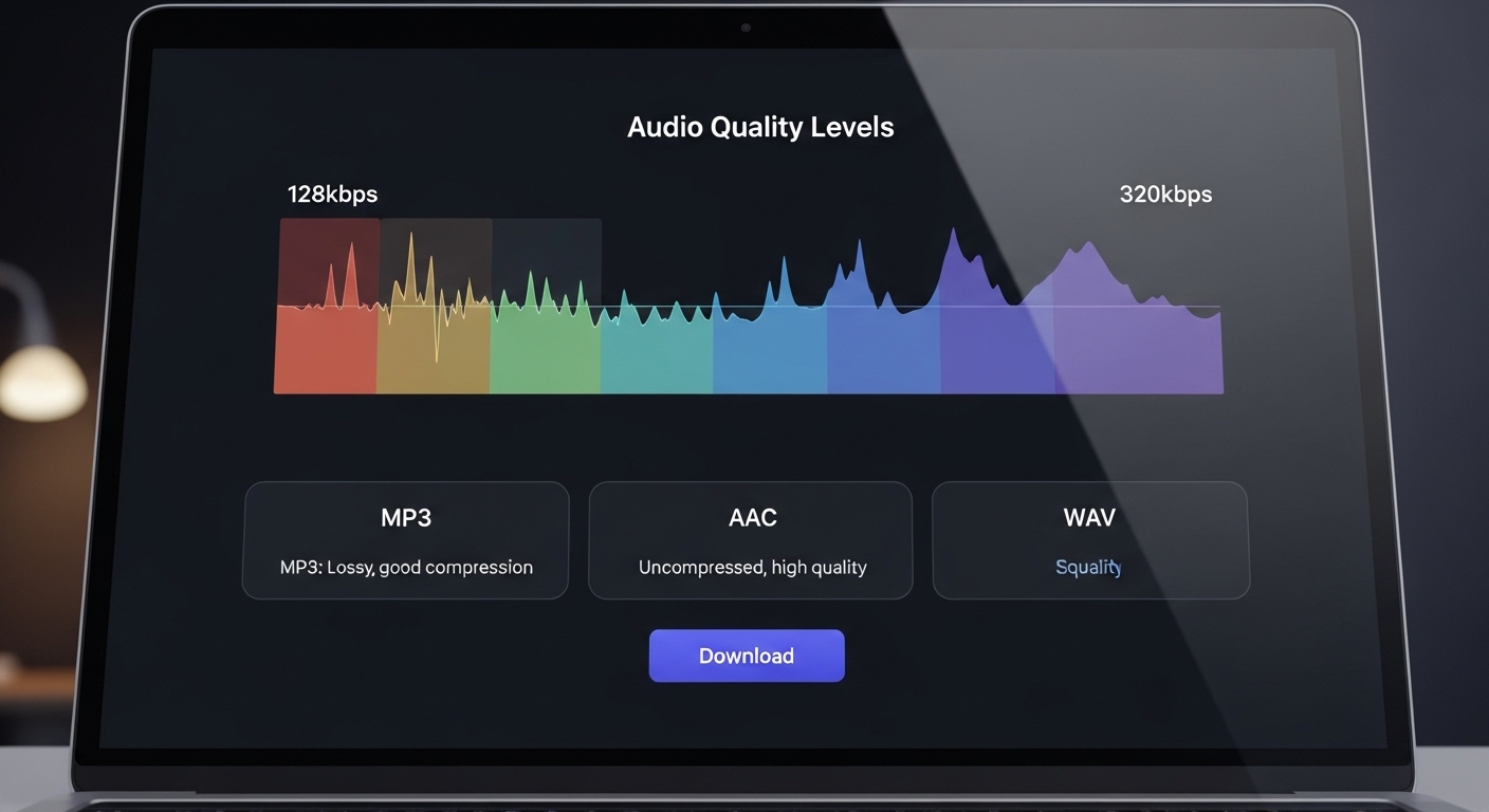 음원 추출 품질과 지원 포맷 비교