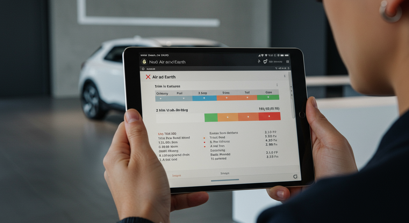 가격으로 본 EV3 에어 어스, 얼마나 다를까요?