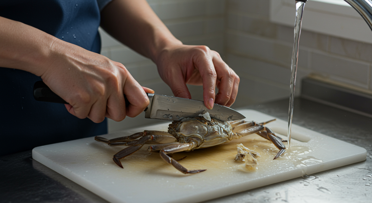 냉동꽃게, 이렇게 해동하고 손질해요!