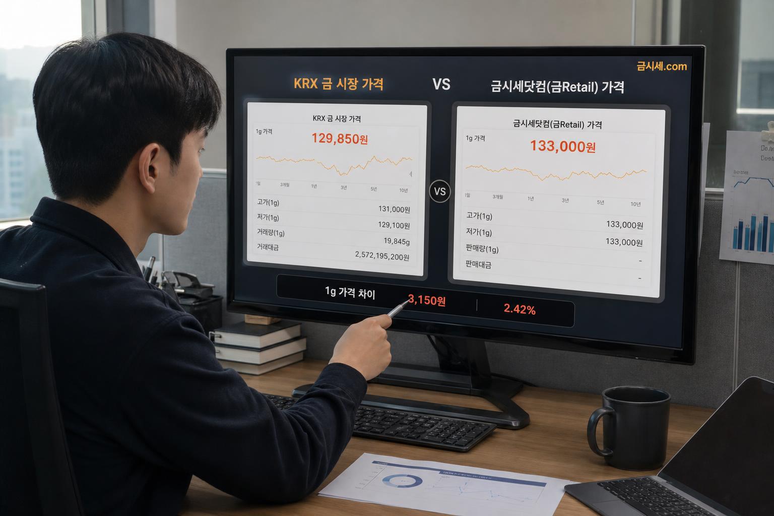 KRX 금시장과 금시세닷컴, 어떻게 다를까요?