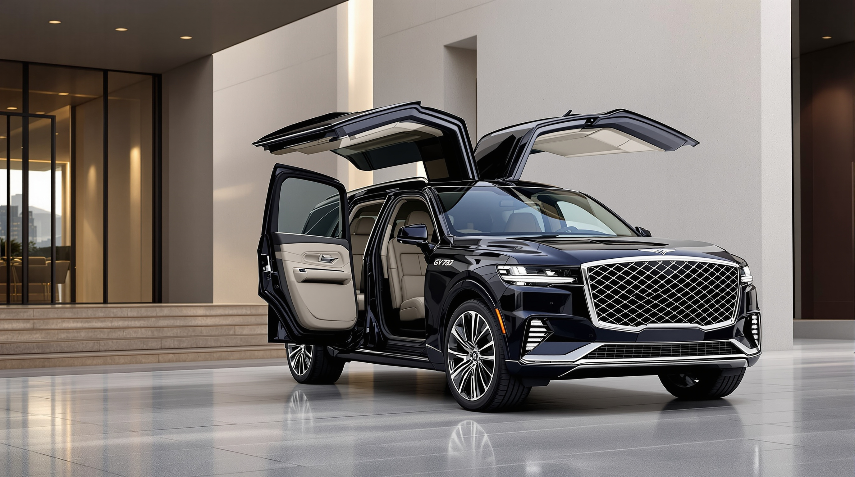 콘셉트카 '네오룬'을 닮은 GV90 외관 디자인과 특징