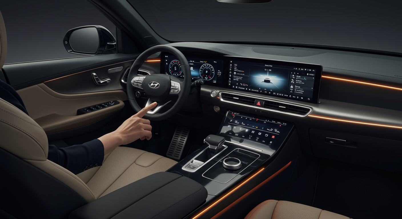 미래 기술이 가득! GV90 실내 인테리어 및 첨단 사양