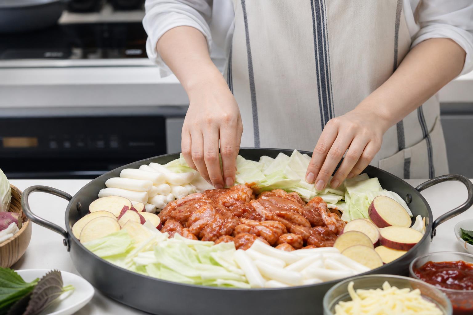 기본 재료와 분량: 2~3인분 기준 표준 세팅