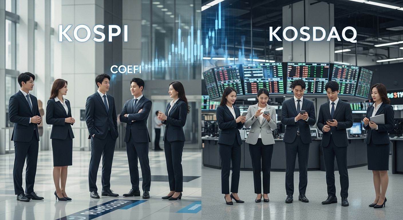 주식 시장의 두 얼굴, 코스피와 코스닥!