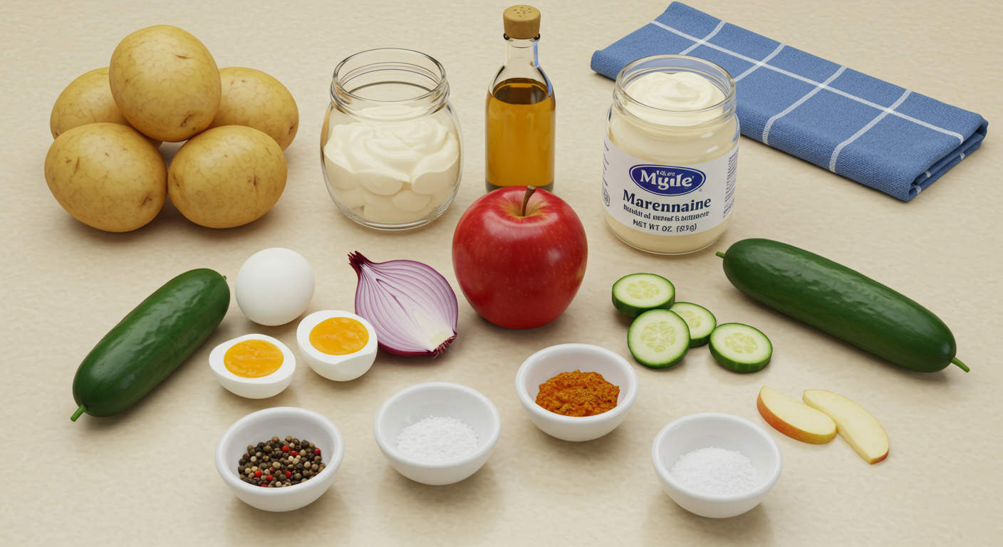 감자사라다 만들기, 어떤 재료가 필요할까요? (주요 재료와 영양)