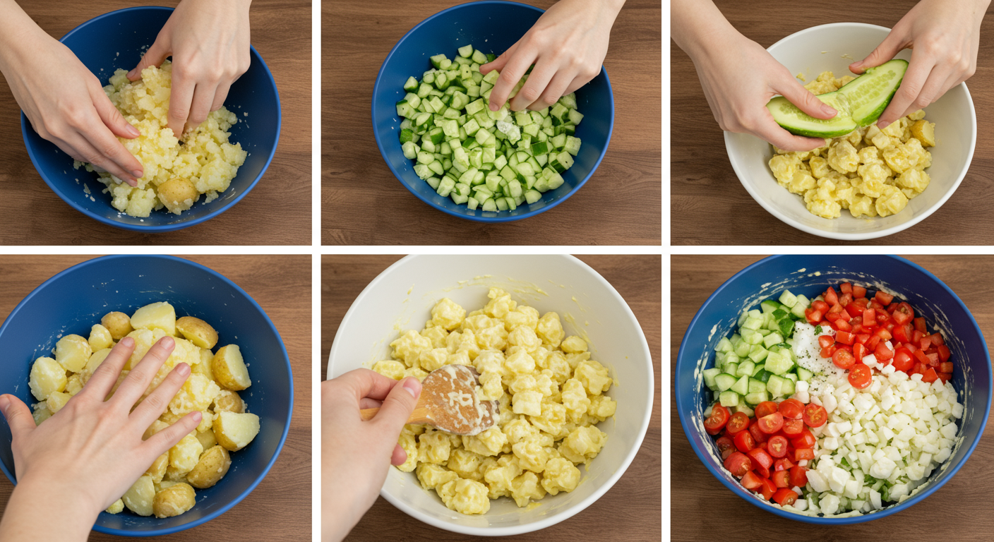 맛있는 감자사라다, 이렇게 만들어봐요! (표준 조리법 & 팁)