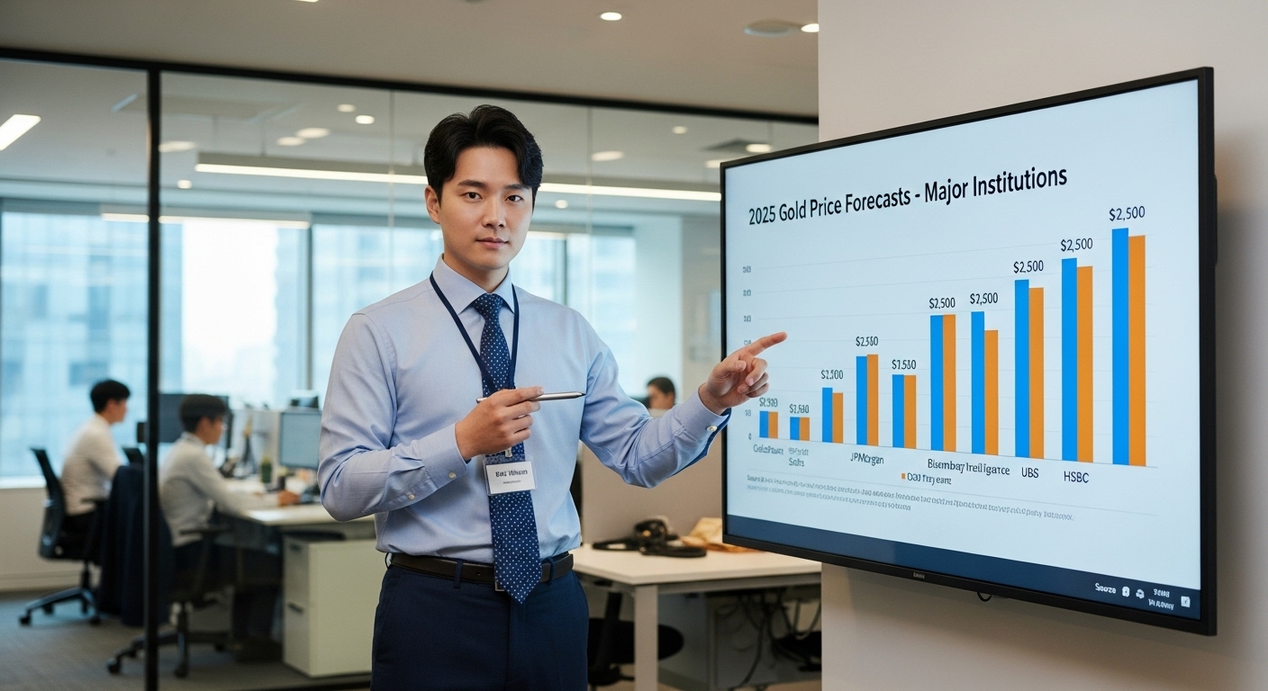 주요 기관들은 2025년 금값을 어떻게 전망하고 있나요?