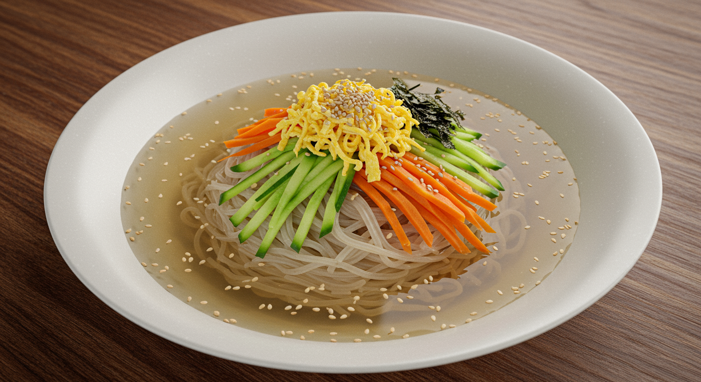 드디어 완성! 코인육수 잔치국수 맛있게 담아내기