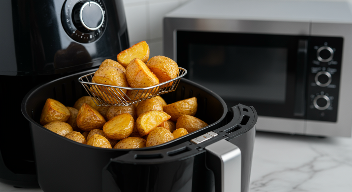 에어프라이어, 전자레인지로 초간단 감자 익히기 ⏰