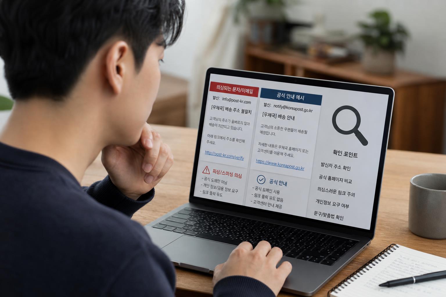 피싱과 스미싱, 이렇게 구별하고 대처해요