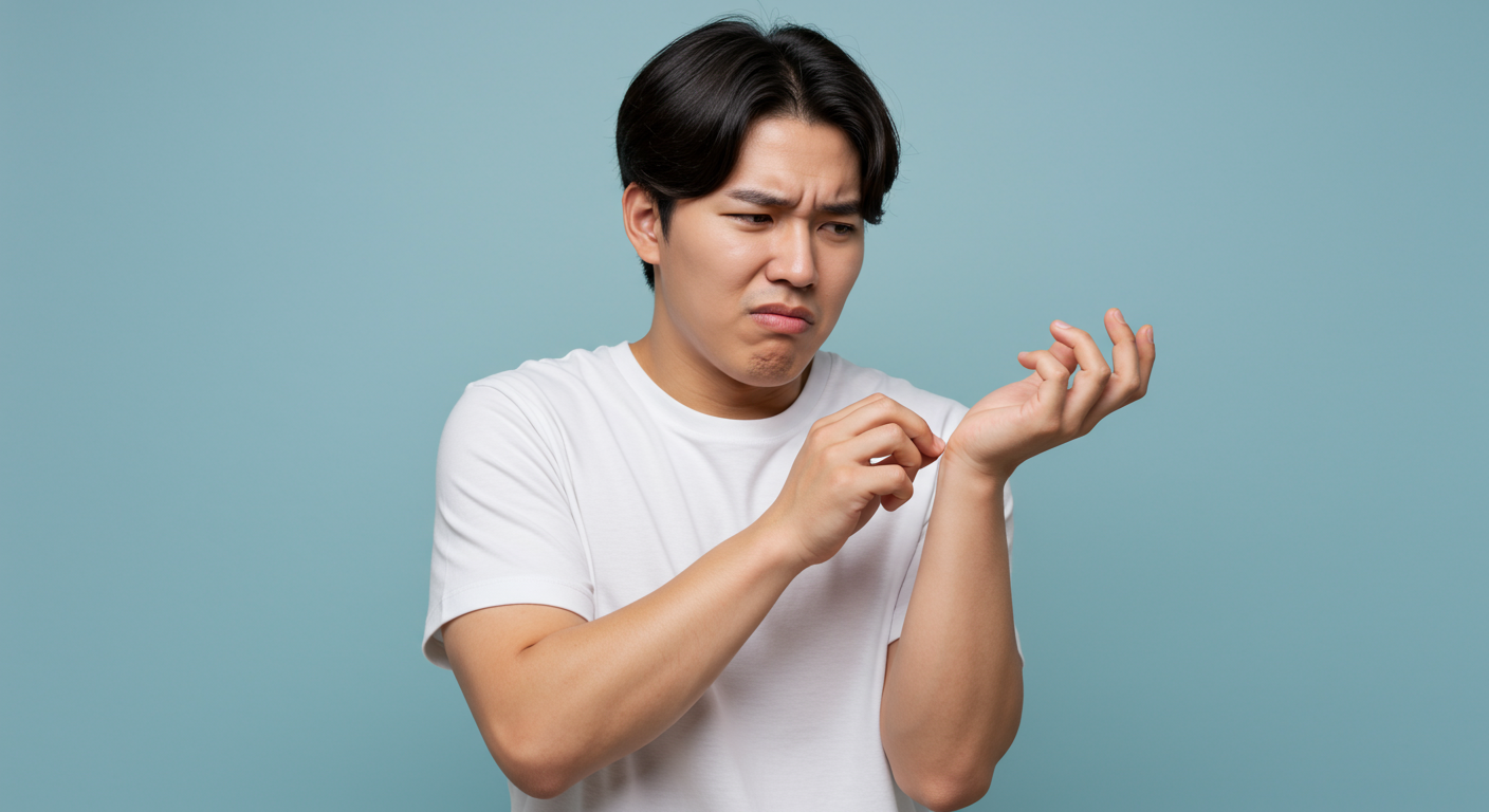 피부가 가렵거나 신경이 찌릿한가요?