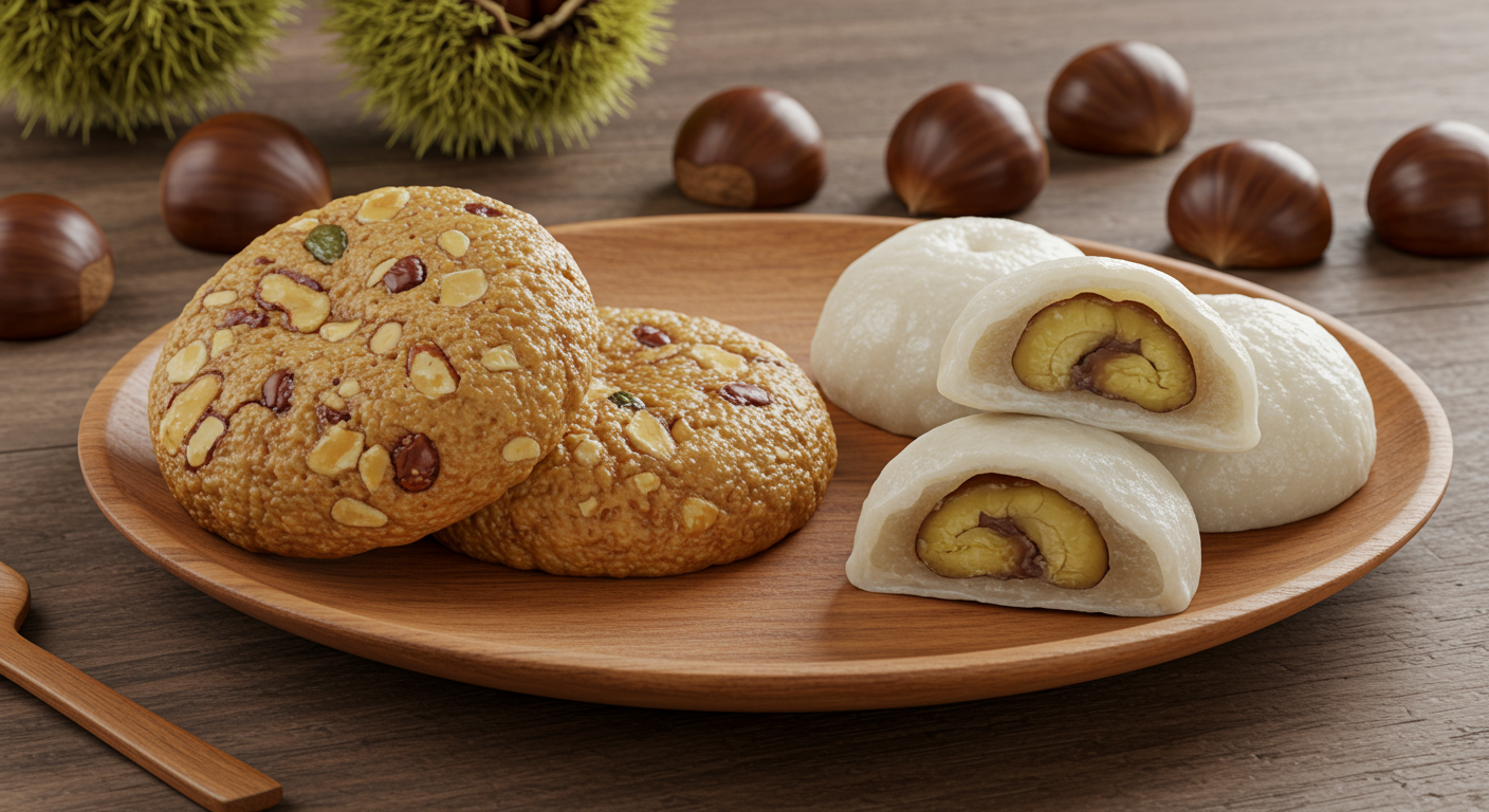 공주 밤이 듬뿍! 부자떡과 알밤모찌의 특별한 매력