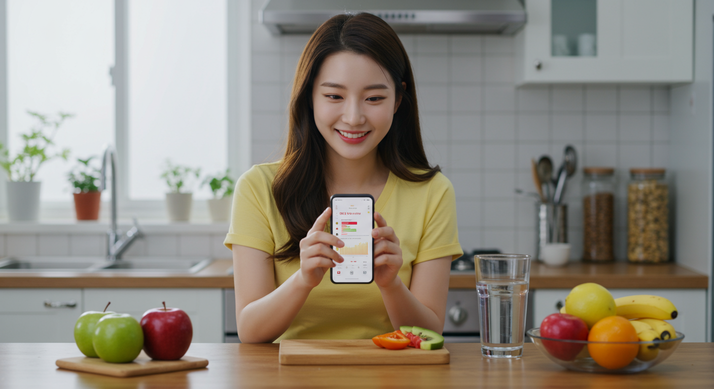 똑똑한 건강 식단 관리, 모바일 앱으로 시작해요!