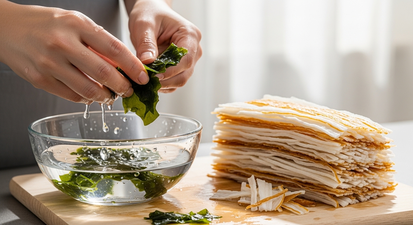 미역과 황태, 깔끔하게 손질하는 비법