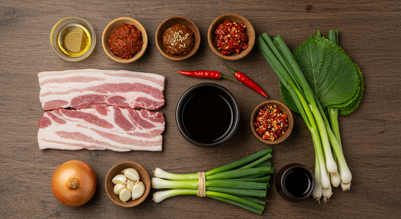 제육볶음의 맛있는 재료들을 소개해요