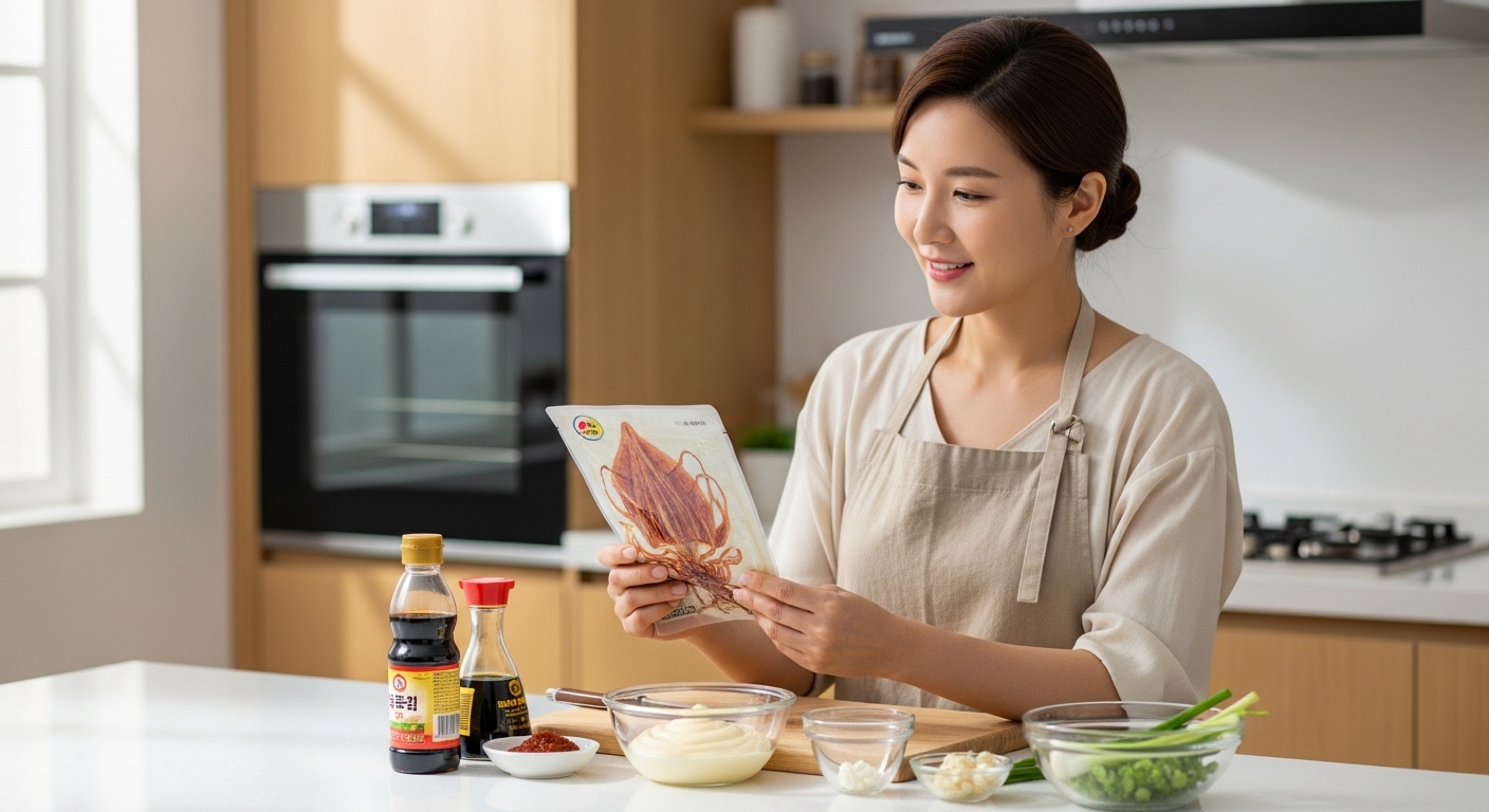 준비물 체크! 백종원 진미채볶음 핵심 재료