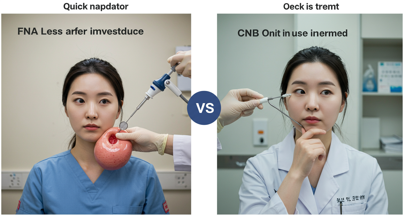 세침흡인 vs 총조직검사, 어떤 검사가 나에게 맞을까?