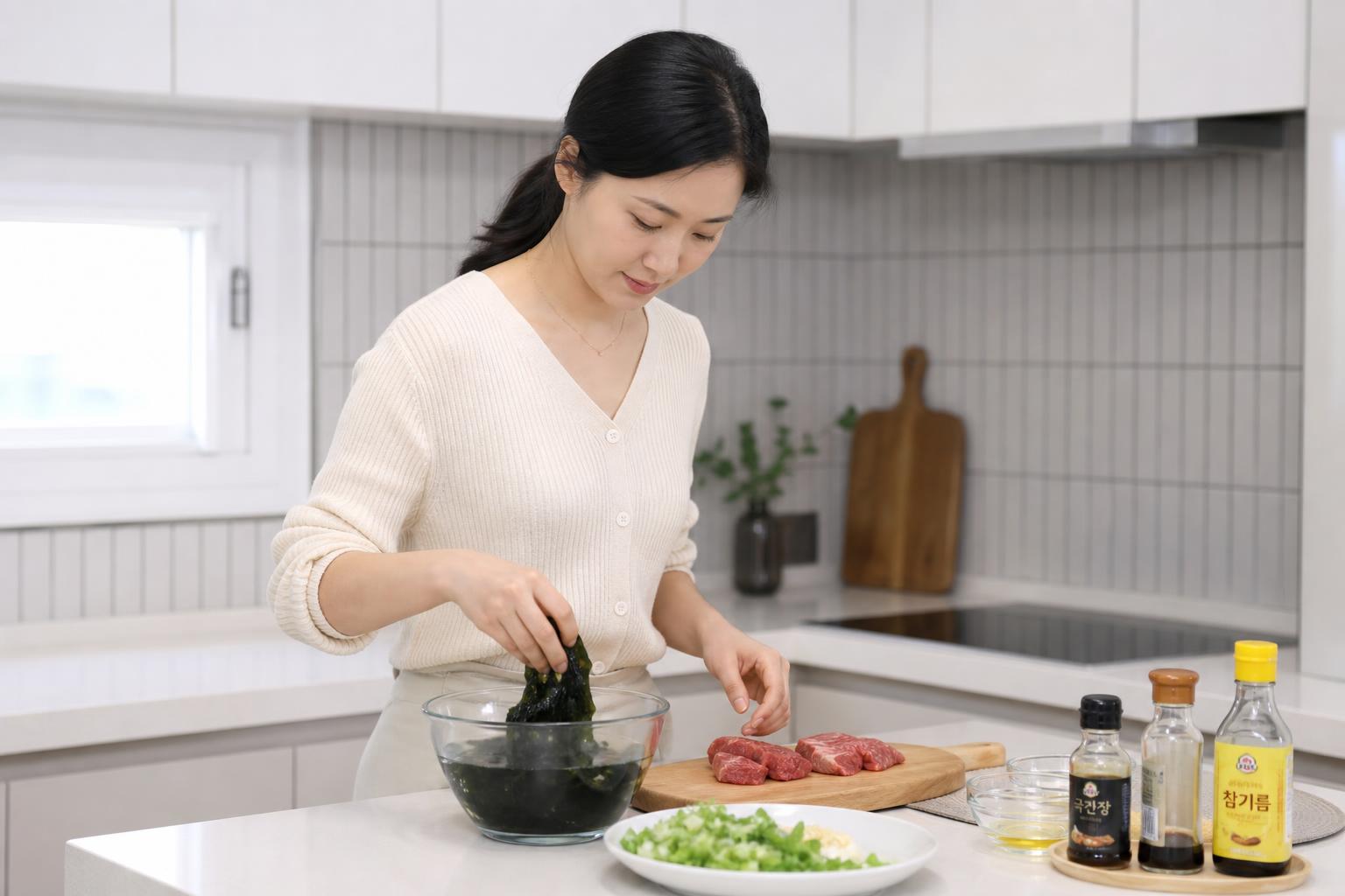 완벽한 미역국을 위한 재료 준비