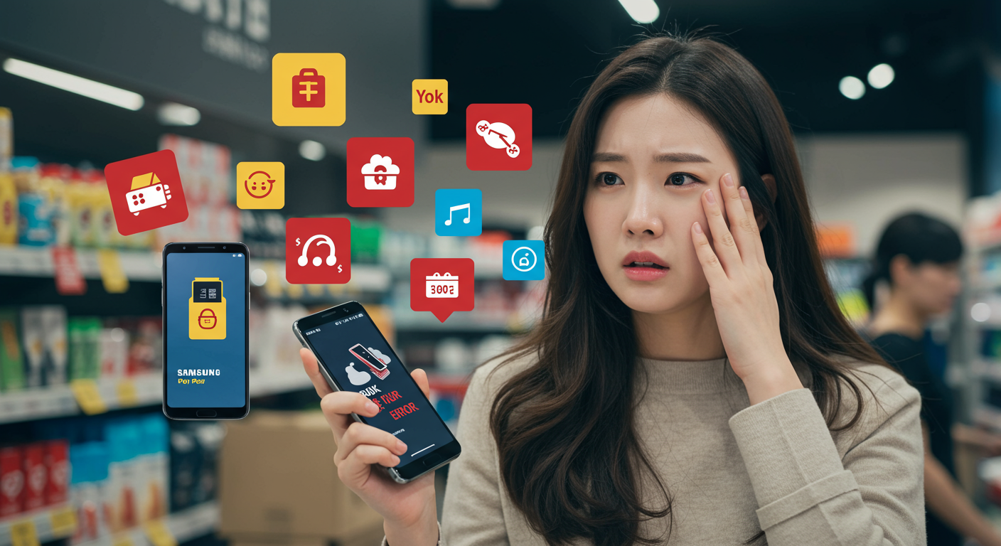 삼성페이 안될때, 가장 흔한 원인은 무엇일까요?